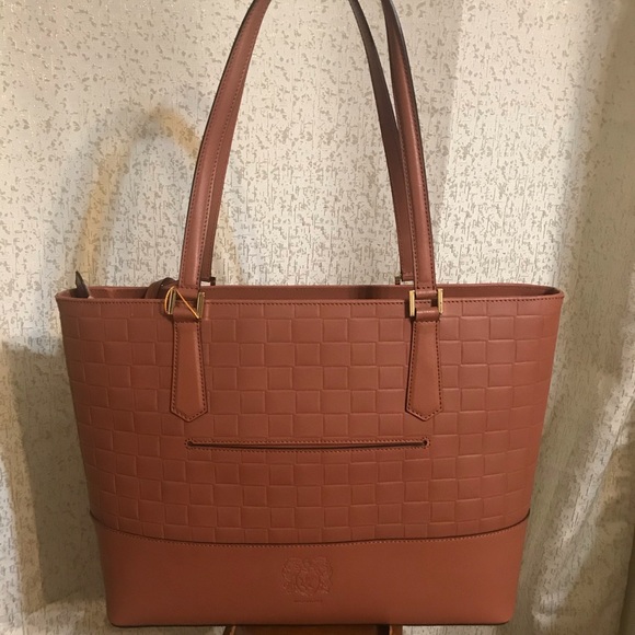 Bruno Magli brown leather tote - Picture 4 of 6